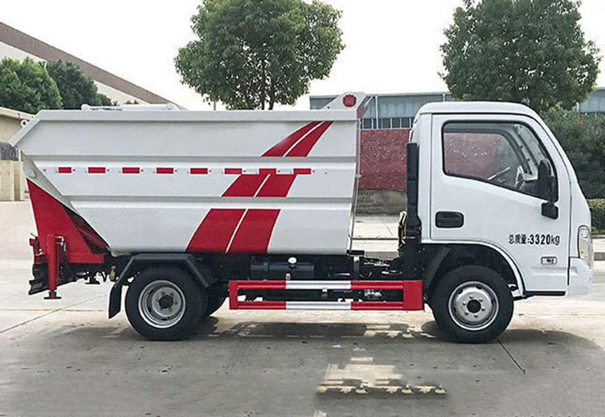 躍進(jìn)S70后裝高位掛桶無(wú)泄漏垃圾車圖片